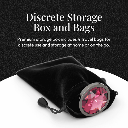 Metal Butt Plug Set (Circle-Shaped Charm)